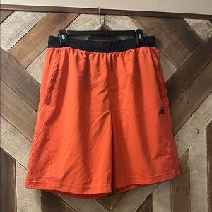 Adidas Vibrant Orange Sports Shorts